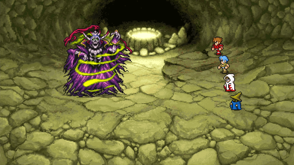 The party exploits Lich's weaknesses to Fire and Dia