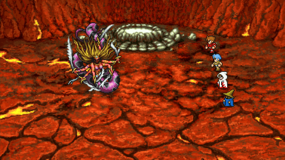 The party endures Marilith's fire attacks