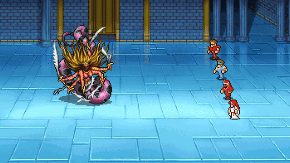 The party weathers Marilith's empowered flame attacks