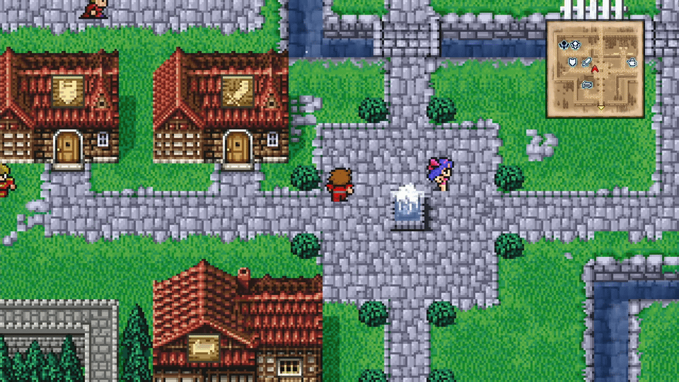 Cornelia town with shops