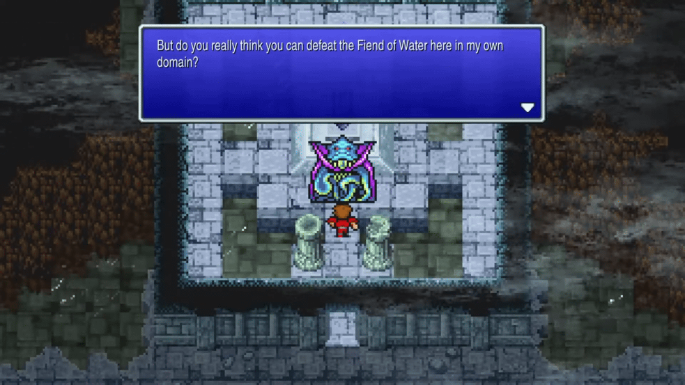 Kraken guarding the Water Crystal