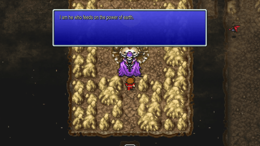 Lich guarding the Earth Crystal