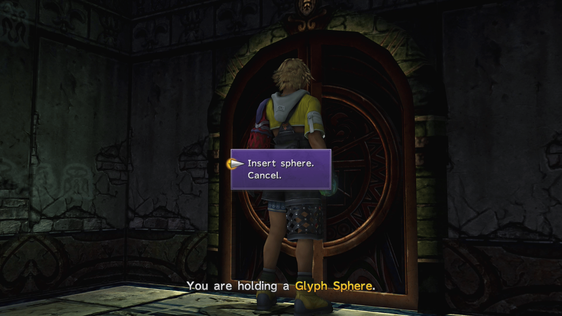 Insert Glyph Sphere into door