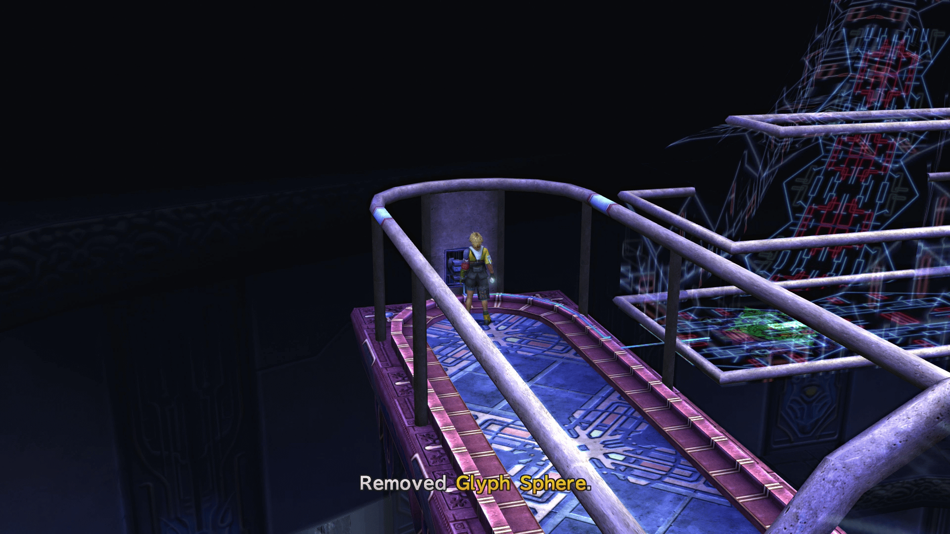 Removing the Glyph Sphere from the wall