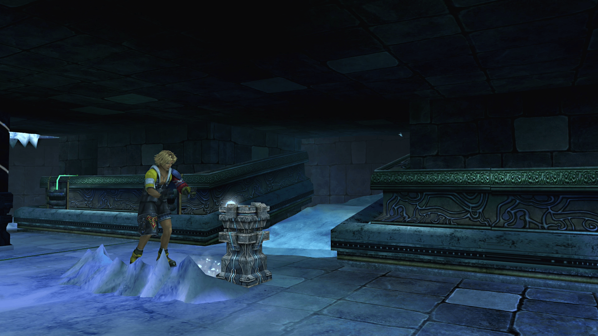 Pushing the pedestal to the right