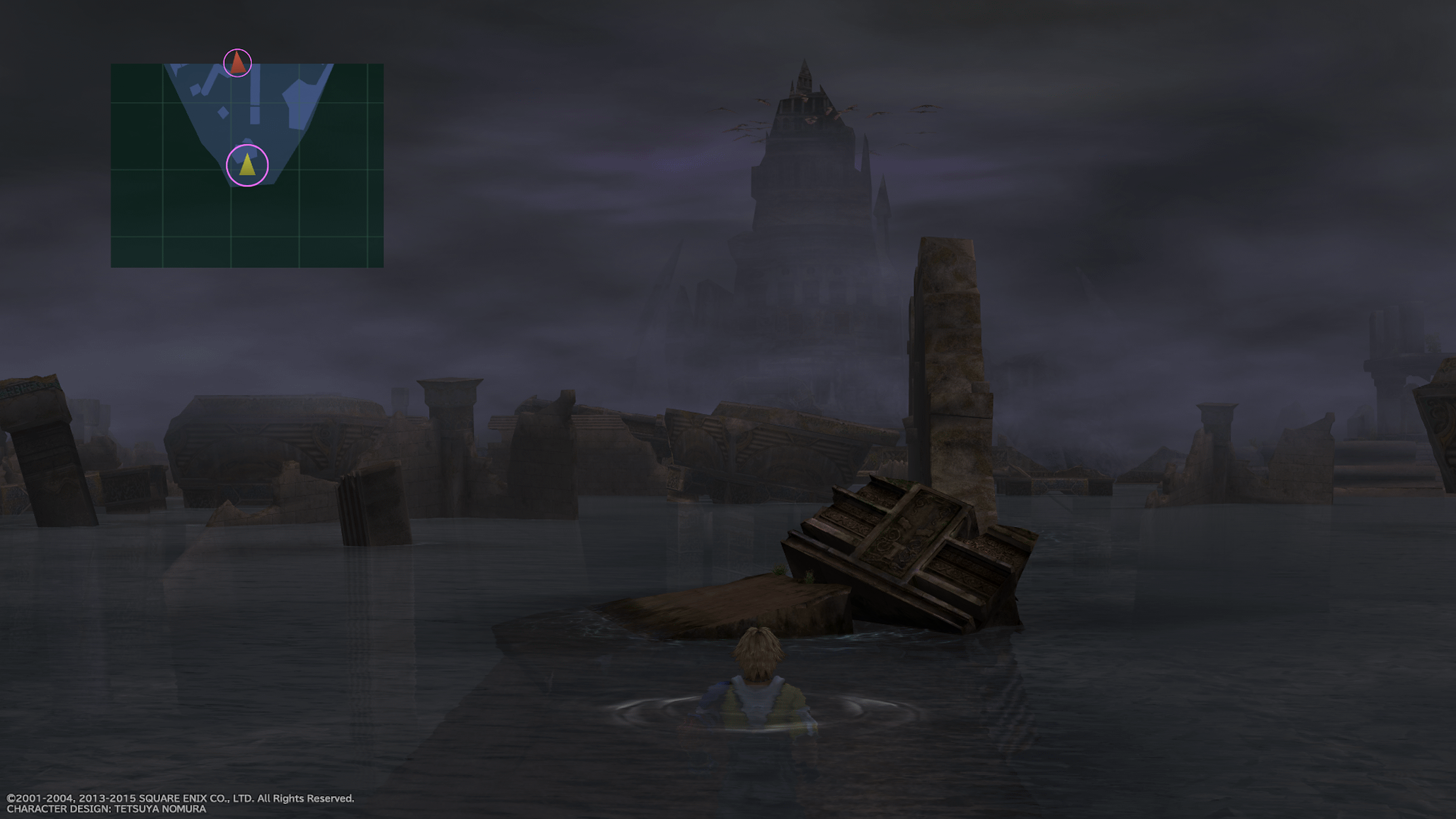 Submerged Ruins underwater area