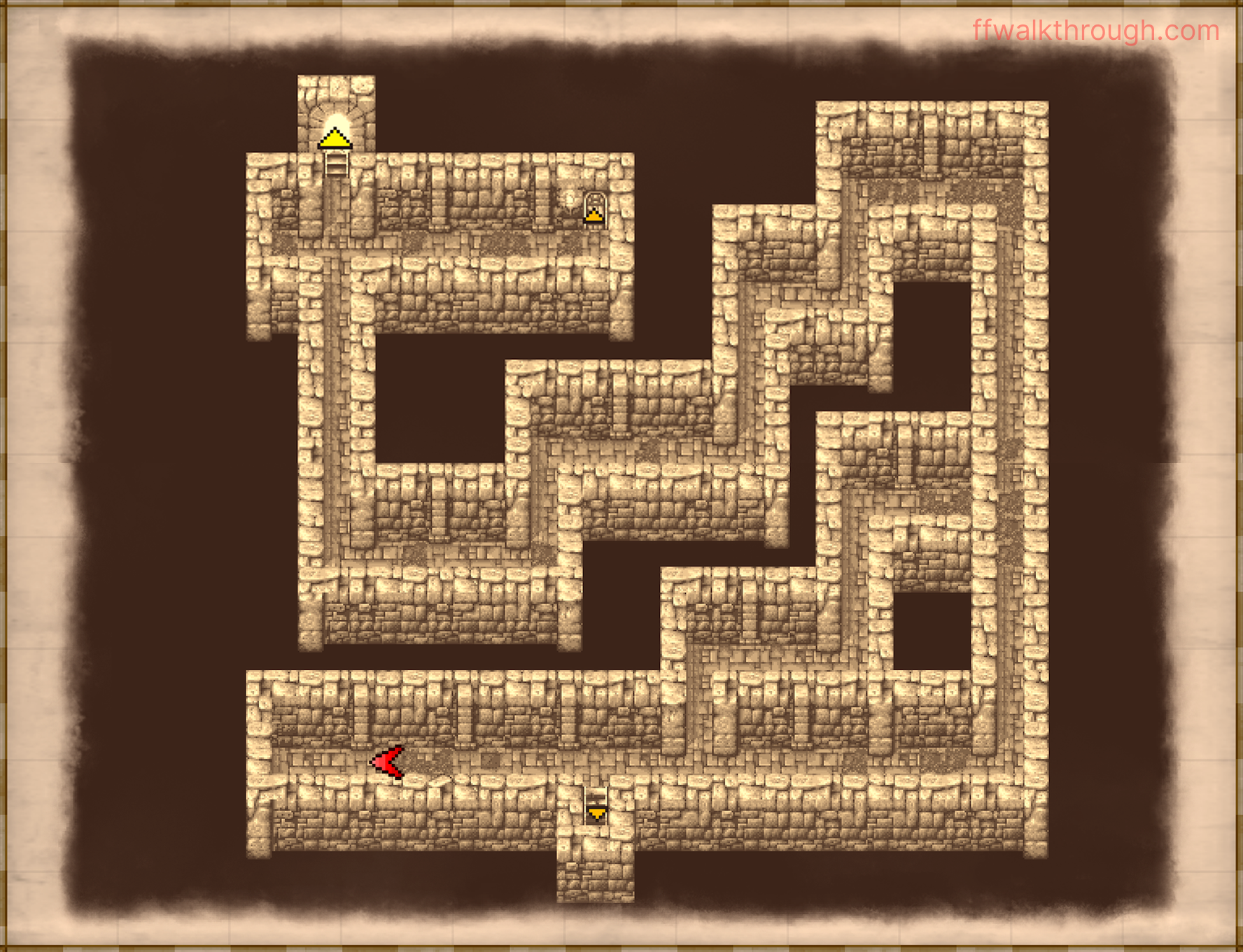 Bafsk Cave B2 map with chest locations