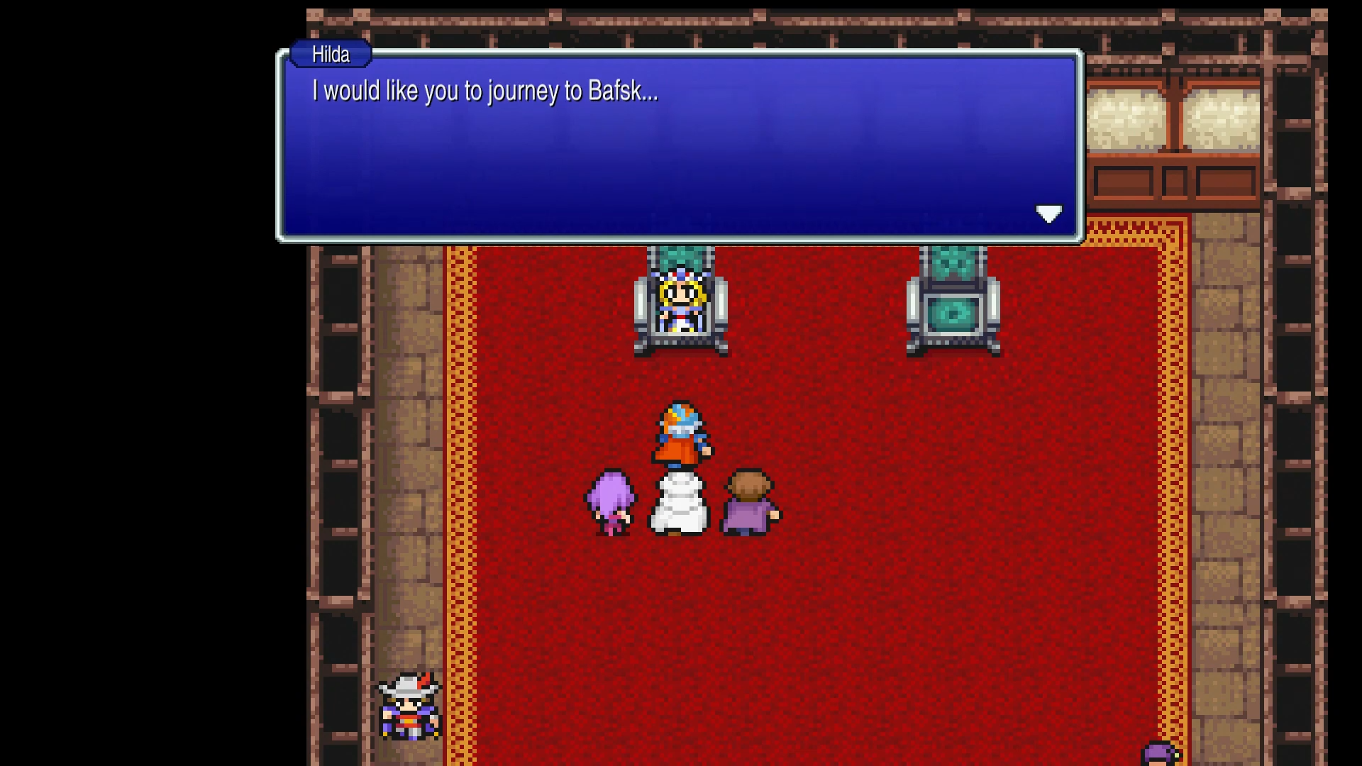 Speaking with Hilda about the Dreadnought mission