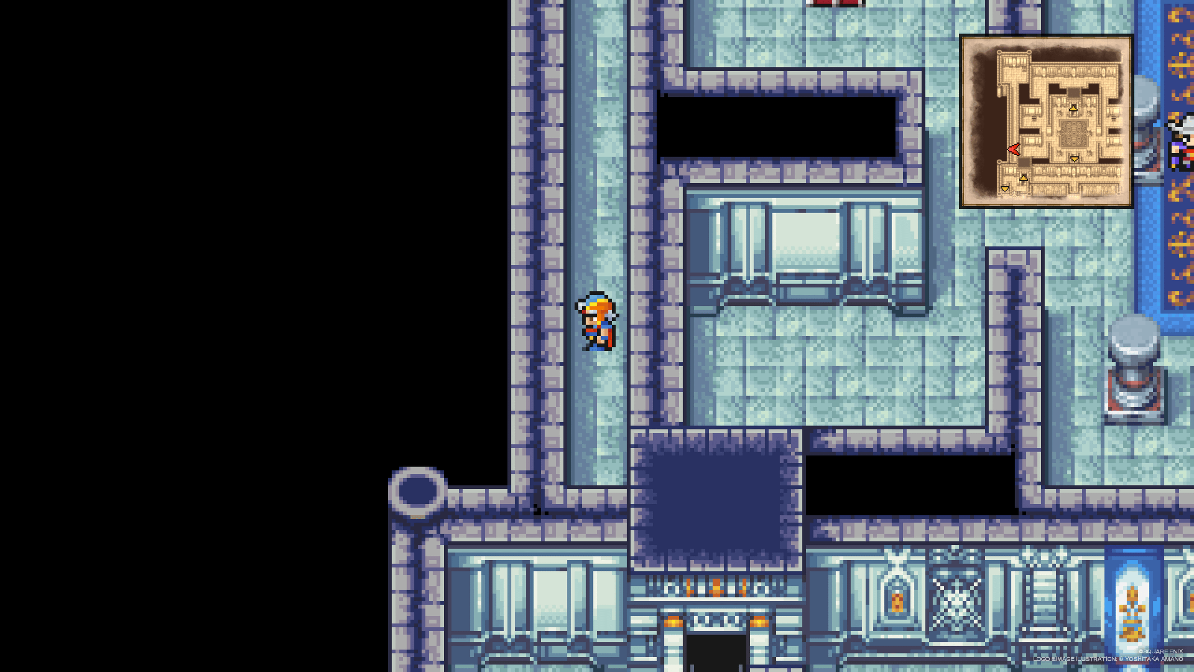 Hidden wall passage on the left side of 2F leading to chest 8