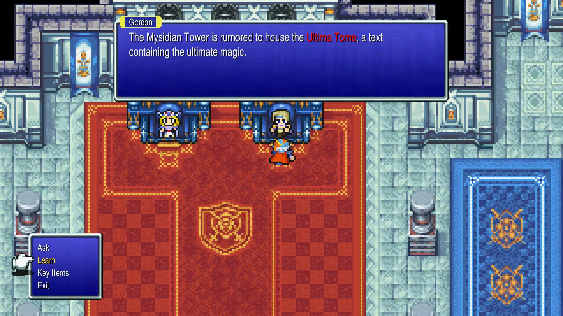 Learning Ultima Tome password from Gordon