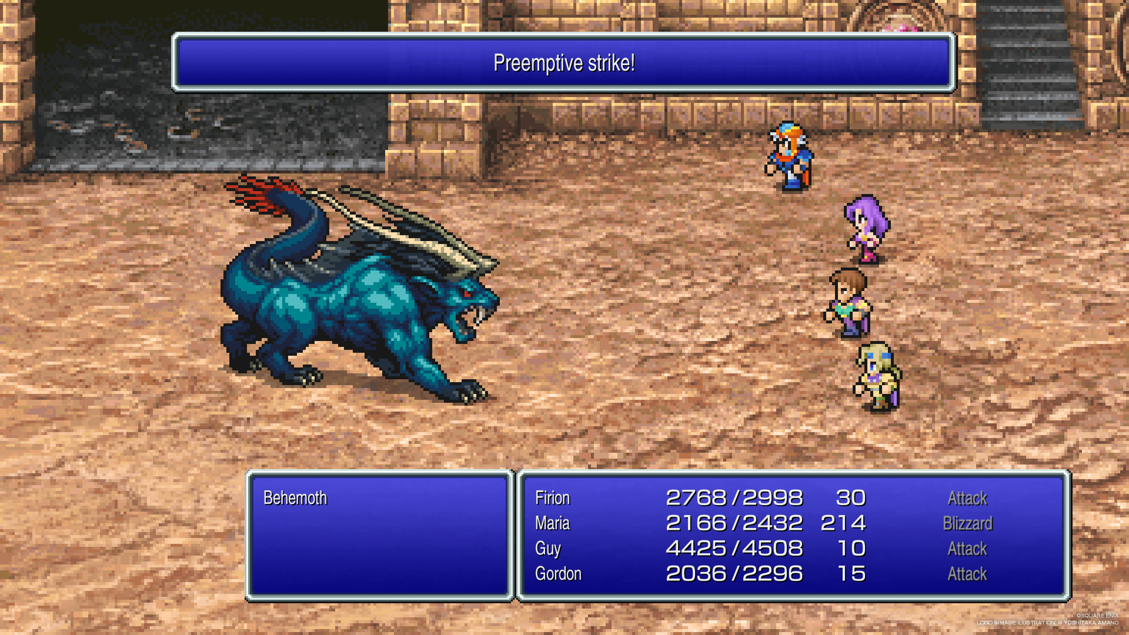 Battle against the Behemoth in the Coliseum