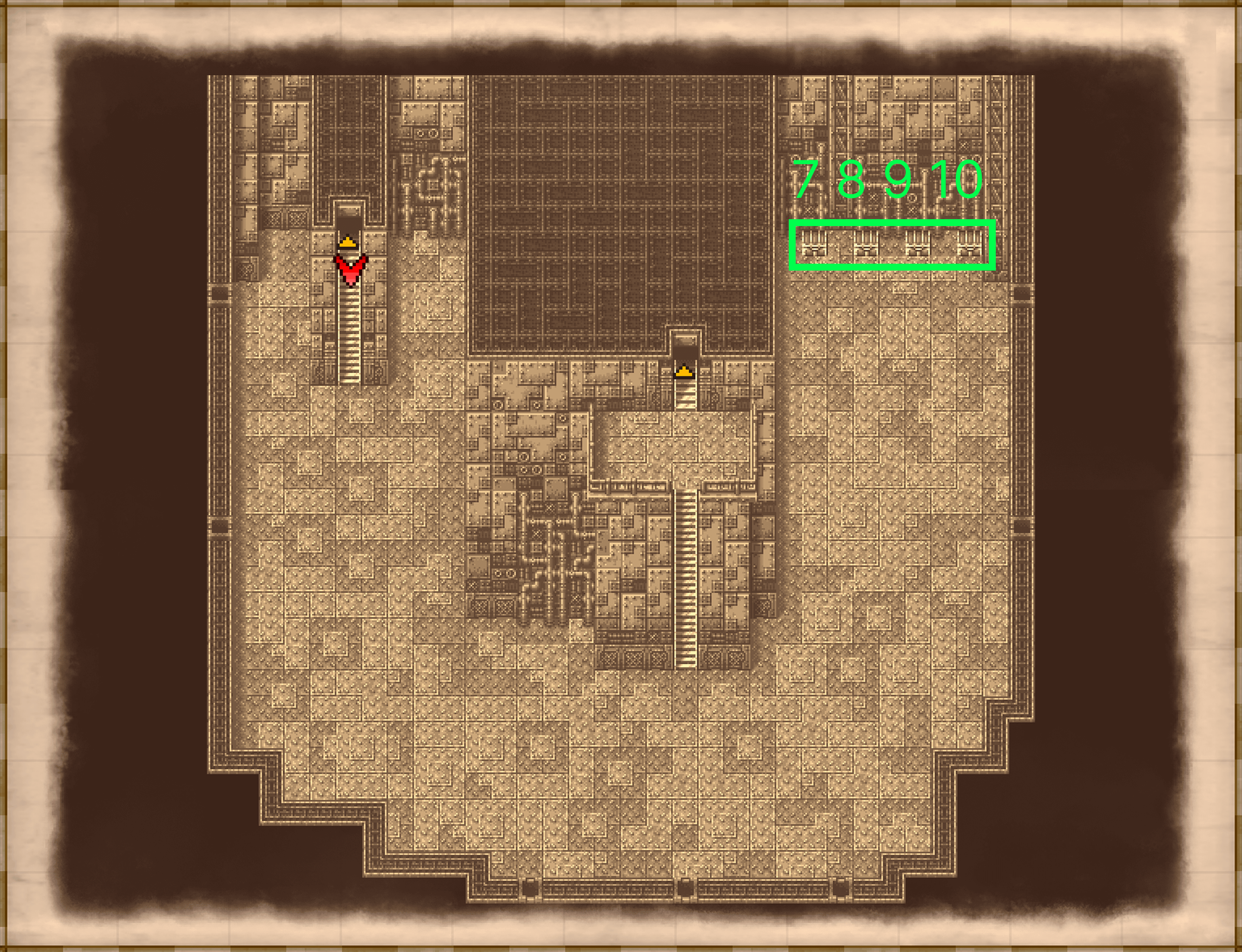 Dreadnought 4F map with chest locations