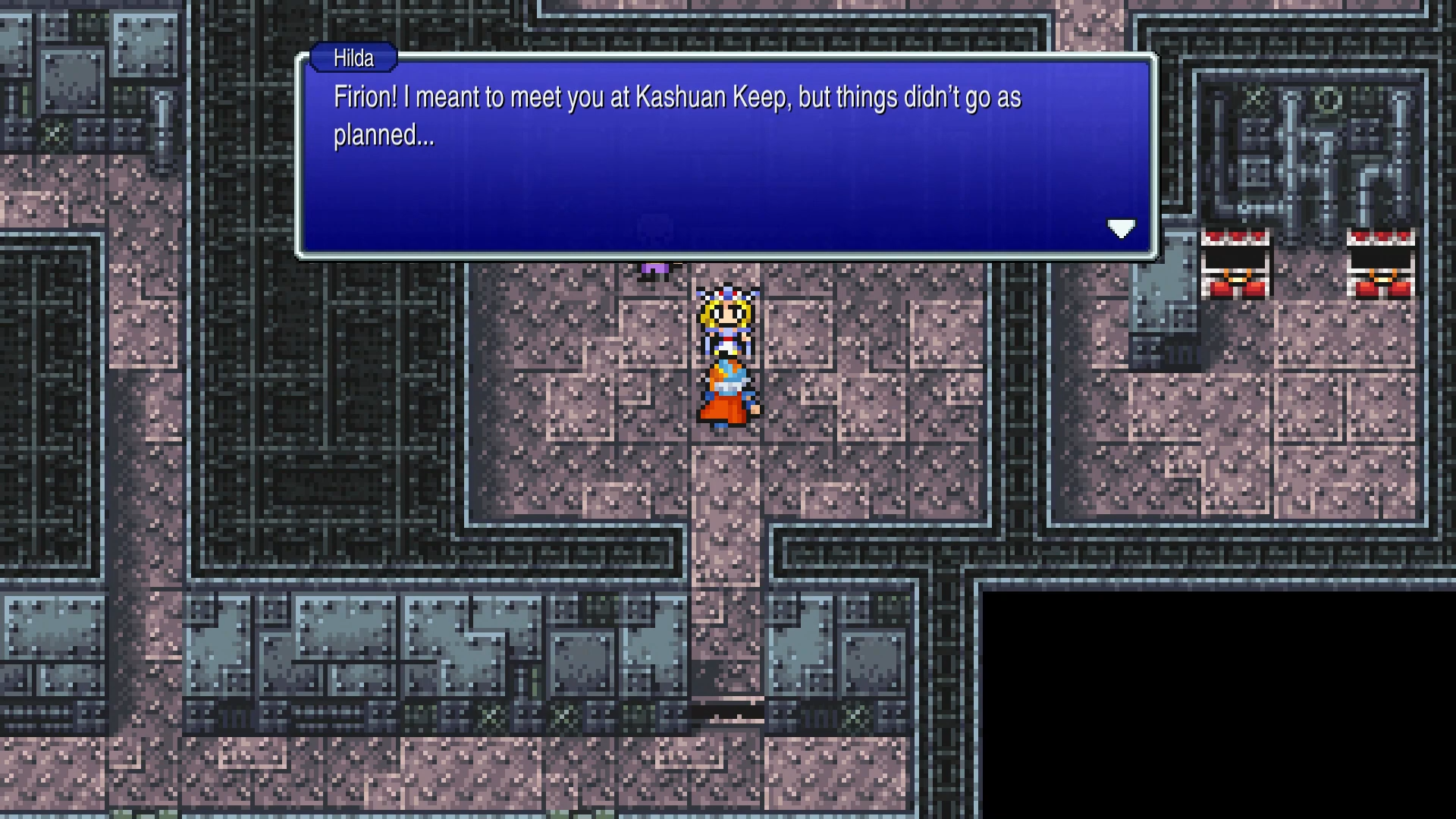 Rescuing Hilda and Cid from the Dreadnought prison cells