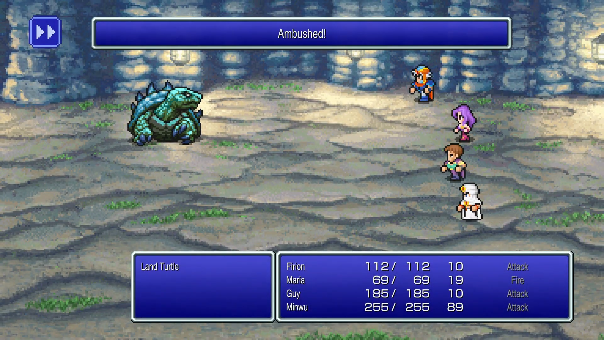 Battle against Land Turtle