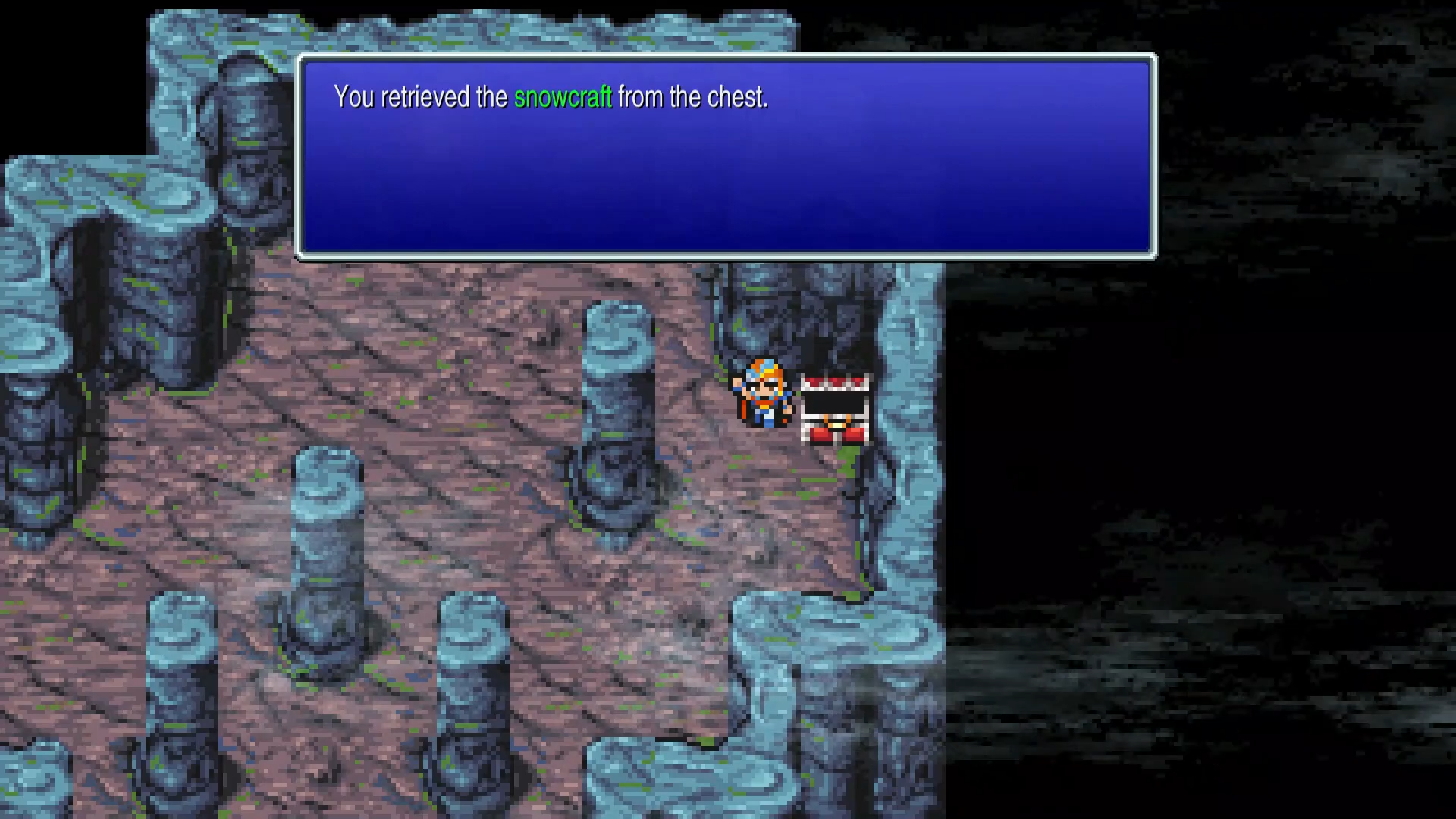 Obtaining the Snowcraft from the secret area