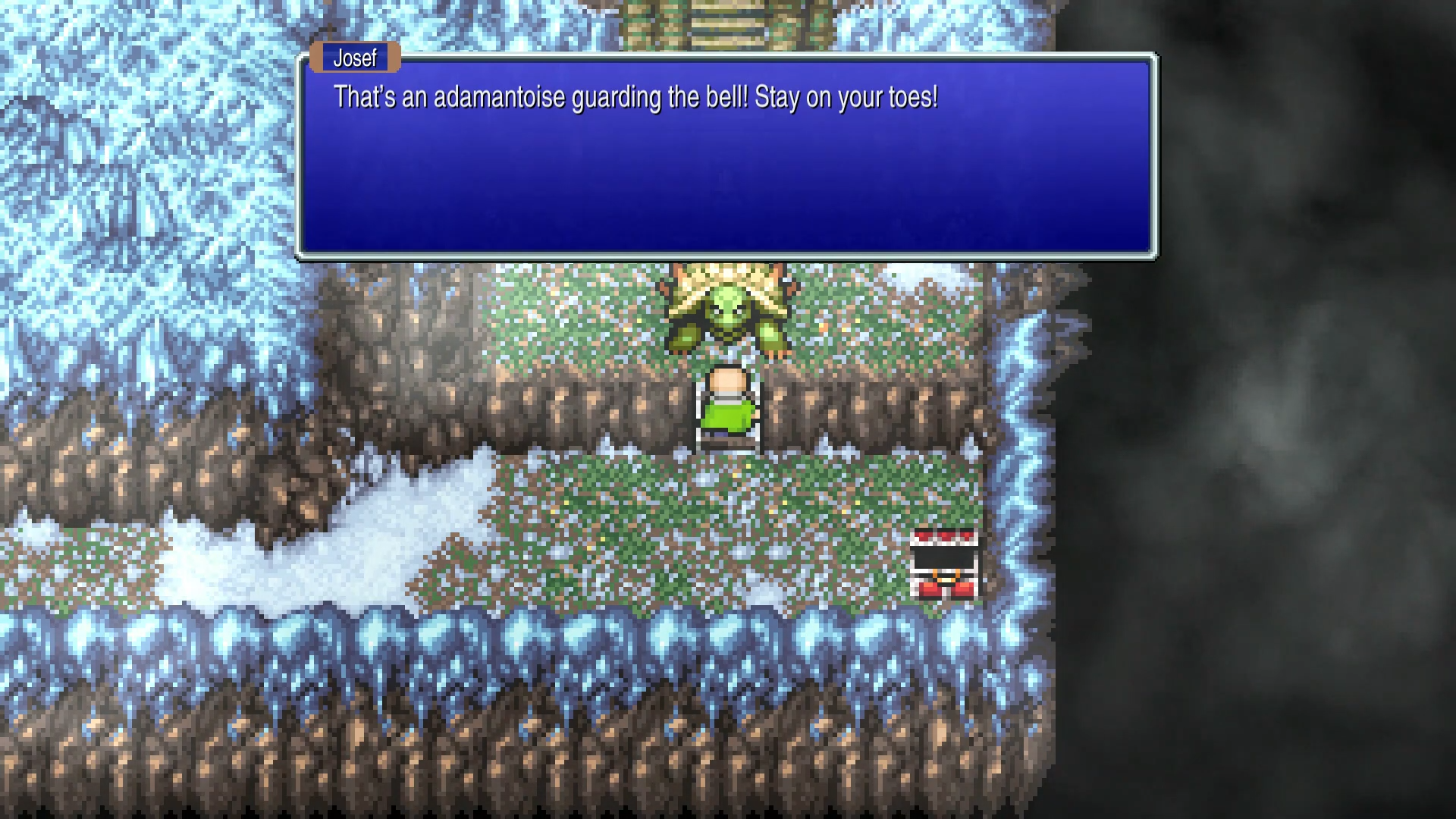 Battle against Adamantoise